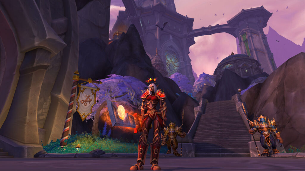 Blood elf paladin valdrakken city